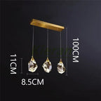 Nordic Crystal LED Pendant Light for Modern Living Room Decor