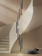 LED Chandelier Stairs Pendant Ceiling Lamp for Hotel Lobby Decor