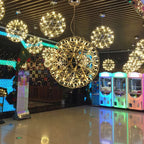 Spark Ball Pendant Chandelier, Designer LED Lamp, 304 Stainless Steel