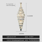 Crystal Chandelier for Luxe Modern European Villa Decor