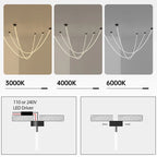 Modern LED Chandelier for Living Room, Restaurant, Hotel, Office - Minimalist Aesthetic