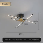 Stick Chandelier for Living Room Dining Kitchen LED Lighting Fixtures