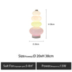 Glowbule Bead Floor Light: Candy Glass Lamp for Bedroom, Living Room, Children's Room