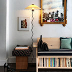 Pleated Fabric LED Floor Lamp - Nordic Minimalist Design