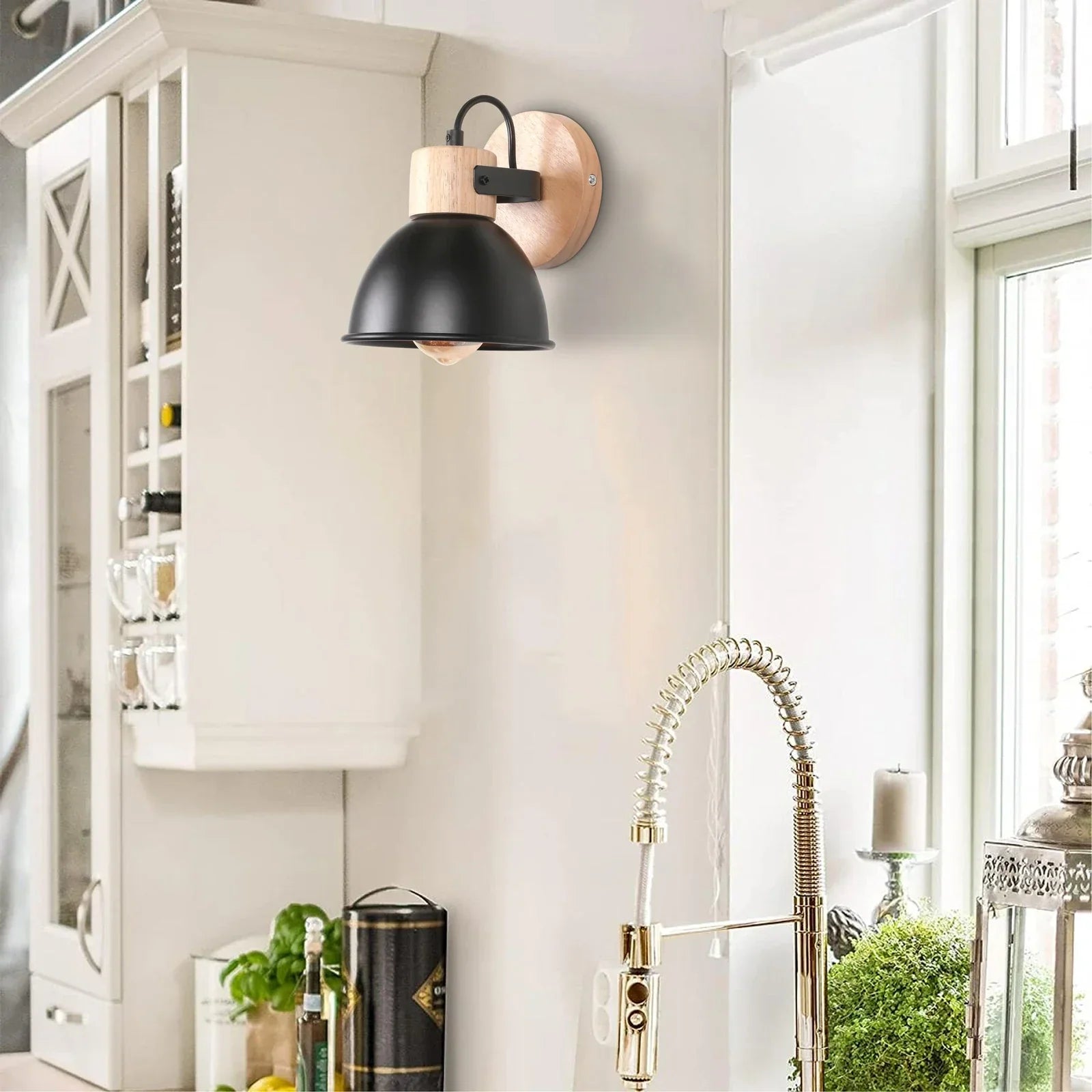 Nordic Macaroon Wooden Wall Light, Modern E27 LED Sconce for Bedroom & Living Room by Afralia™