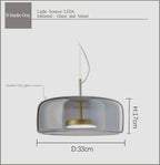 Nordic Glass Chandelier LED Bedroom Lamp - Contemporary Design for Interior Lighting