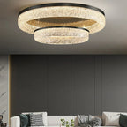 Nordic Copper Round Brass LED Ceiling Light for Living Room, Kitchen, Bedroom - Surface Mount