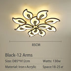 Modern LED Ceiling Light for Living Room, Bedroom, Study Room - Acrylic Chandelier Lamp Fixtures