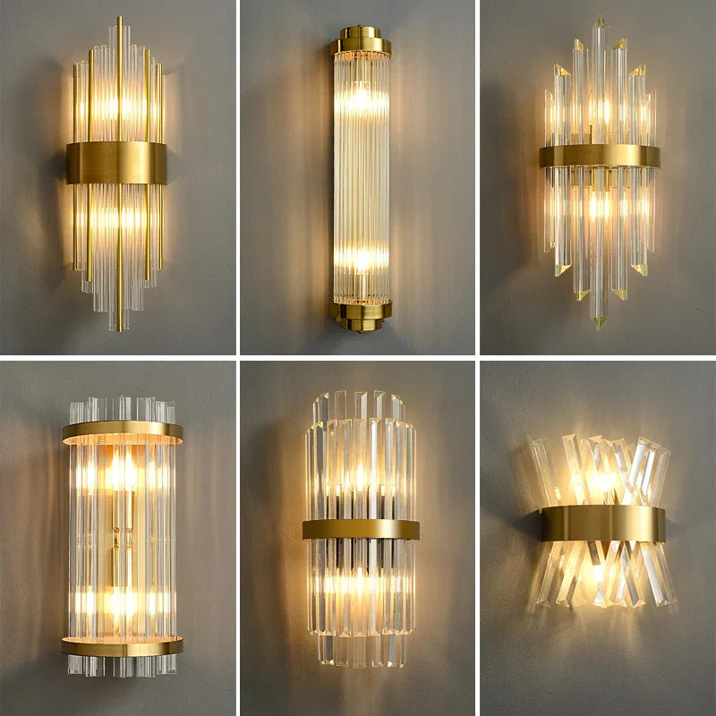 Luxury Art Decor Gold LED Wall Sconce by Afralia™: Modern Living Room Hotel Foyer Lighting