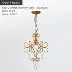 Iron Crystal Chandelier: Modern Luxury Industrial Style for Home Living/Dining Room