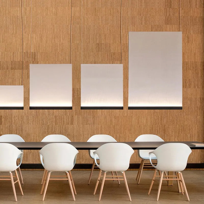 Modern Minimalism Dining Room Fabric Pendant Light