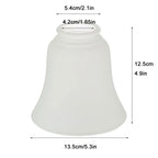 Frosted Glass Bell Shades - Ceiling Fan Chandelier Wall Sconces Replacements