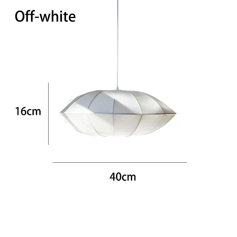 Danish Pendant Light Minimalist Lantern Ufo Lampshade Rustic Fabric Lamp