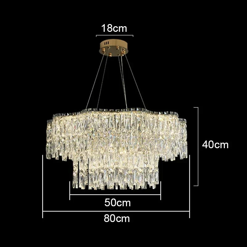 Crystal Chandelier: Luxury Bedroom & Living Room Lighting