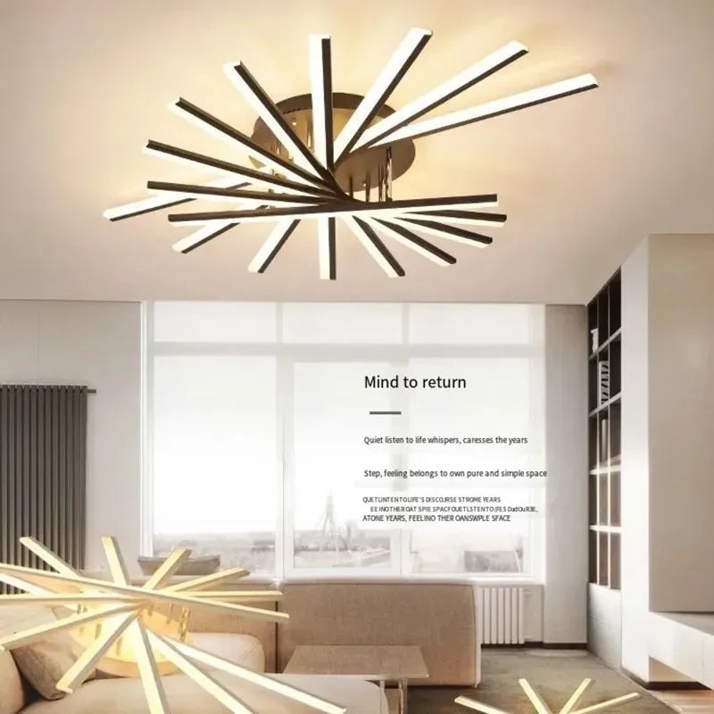 Modern LED Ceiling Chandelier Indoor Lighting for Living Room Bedroom, Lustre Lights