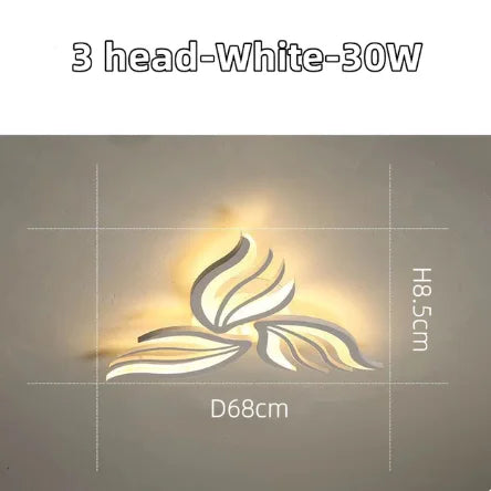 LED Panel Ceiling Light Dimmable Fixture for Modern Bedroom, Living Room, Kitchen