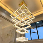 Crystal Chandelier Stair Pendant Lamp Living Room Pendant Lights Interior Lighting