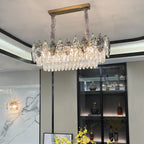 Crystal Chandelier: Luxury Modern Lighting for Living Room, Bedroom, Kitchen