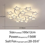 LED Acrylic Chandelier with Remote for Bedroom Dining Living Room Lighting