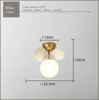 Frost Glass Ceiling Chandelier for Home Indoor Lighting