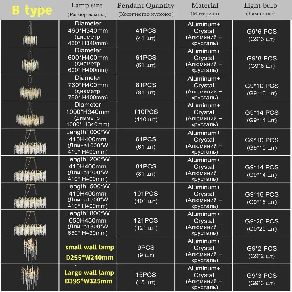 Gold Crystal Branch Chandelier | Modern Luxury Round Ceiling Light