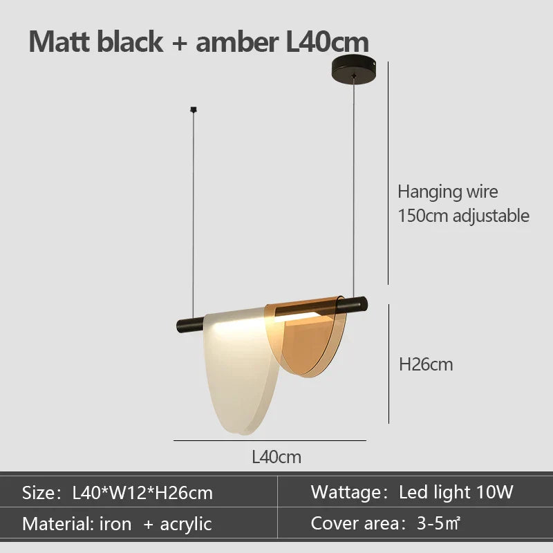 Nordic Minimalist LED Chandelier for Dining Room Table Pendant Lights