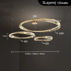 Crystal Stainless Steel Ceiling Pendant Light for Luxurious Living