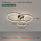 Nordic LED Ceiling Lamp 2023 - Modern Minimalist Bedroom Lighting