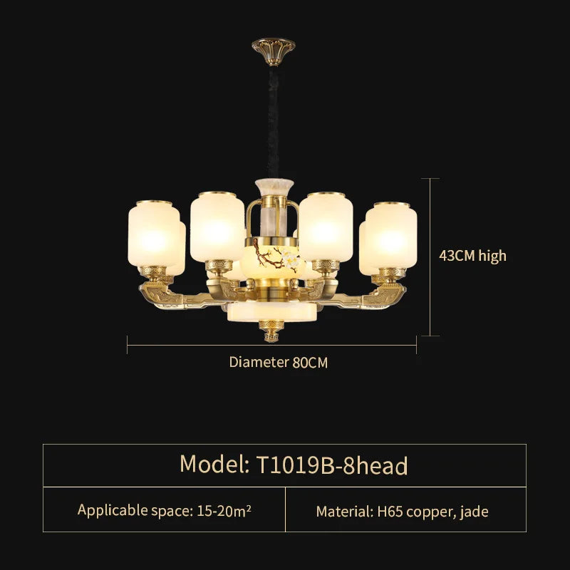 Jade Chandelier for Luxe Living Spaces