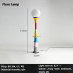 Colorful Retro LED Floor Lamp for Bedroom and Children's Study