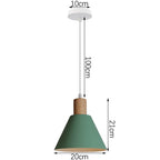 Modern Wood Pendant Lights Nordic Hanging Lamps for Living Room and Bar