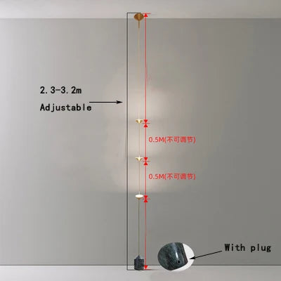 Marble Chandelier Ceiling Floor Lamp for Interior Decoration & Lighting