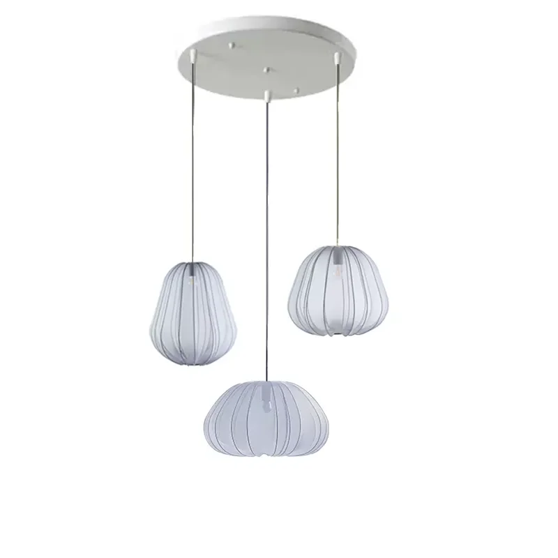 Silk Lantern Pendant Lamp for Living Room, Bedroom, and Restaurant