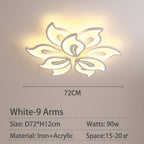 Modern LED Ceiling Light for Living Room, Bedroom, Study Room - Acrylic Chandelier Lamp Fixtures