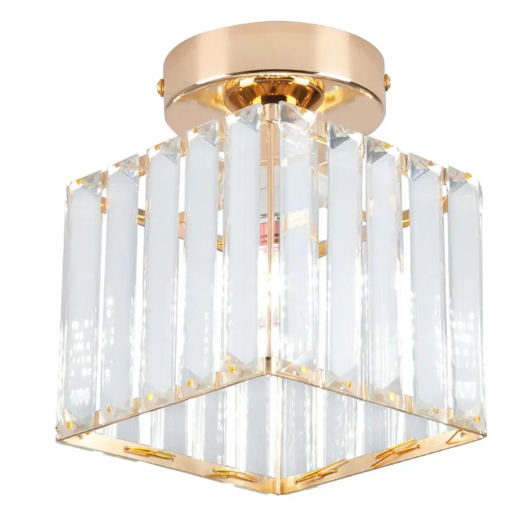 Gold Iron Cage Ceiling Light Modern Nordic Decor Retro Loft Fixture E27