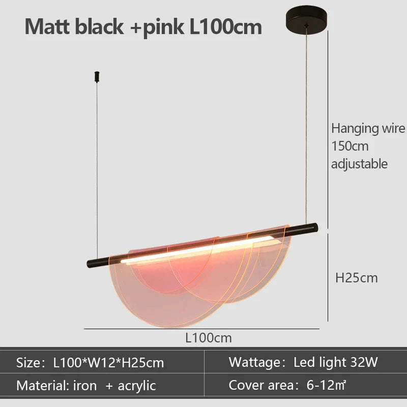 Nordic Minimalist LED Chandelier for Dining Room Table Pendant Lights