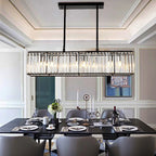Modern Iron Crystal Chandelier for Home Decor and Dining Table