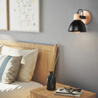 Nordic Macaroon Wooden Wall Light, Modern E27 LED Sconce for Bedroom & Living Room by Afralia™