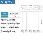 Gold Crystal Staircase Chandelier: Luxury Indoor Lighting for Dining Room & Hallway