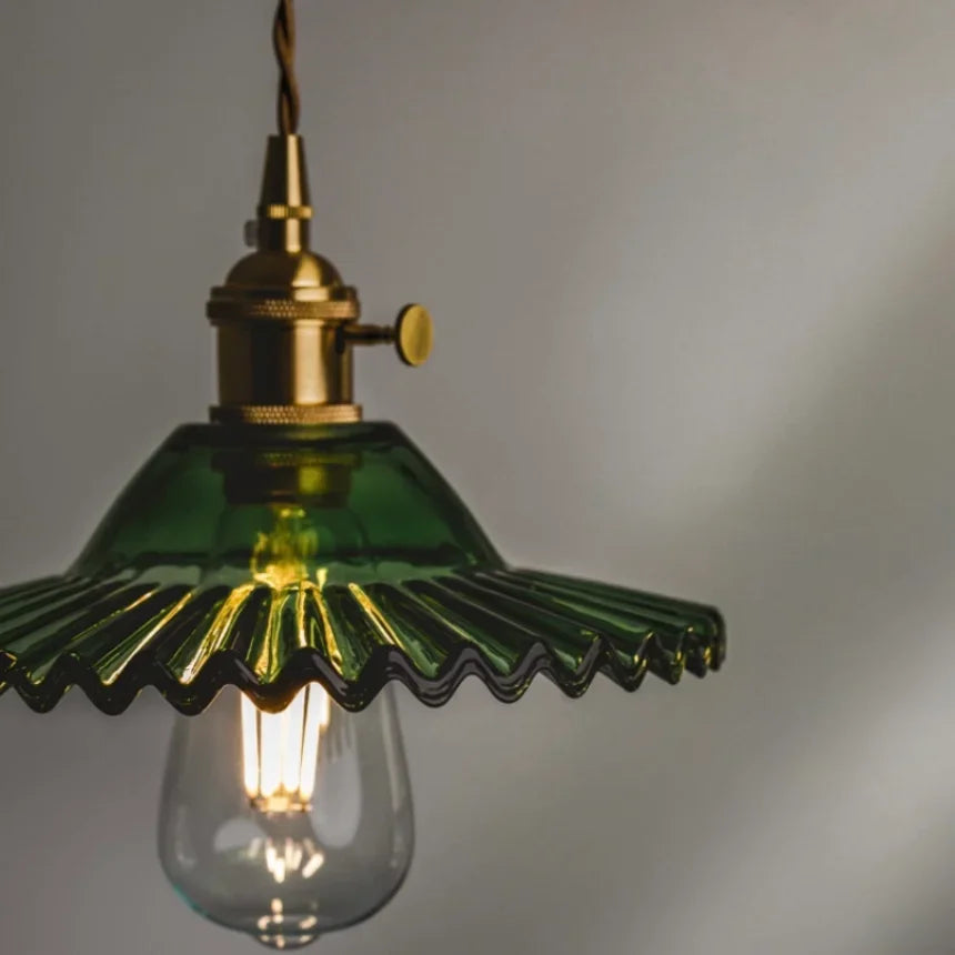 Nordic Flower Glass Pendant Chandeliers for Restaurant Cafe Hotel Decoration