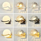 Gold Glass Ball Wall Lamp for Modern Indoor Lighting Décor