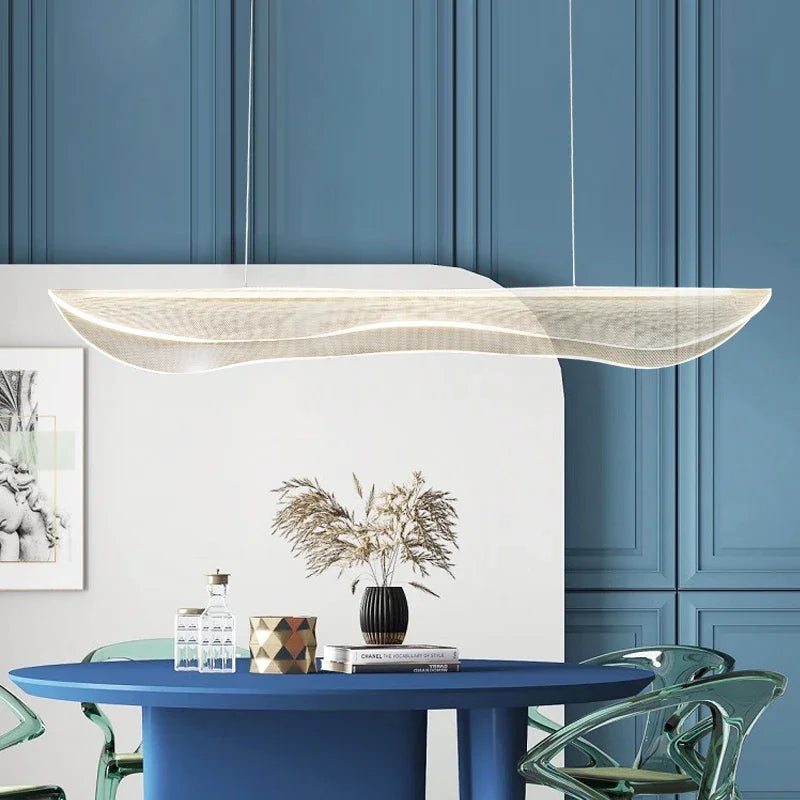 Modern Arc Acrylic LED Pendant Light Chandelier for Living Dining Room