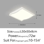 Minimalist LED Ceiling Light in Black & White for Living, Dining, Bedroom & Kitchen