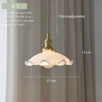 Scandinavian Brass Chandelier: Modern Luxury Glass Hanging Lamp for Dining Table & Bedside