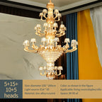 Crystal Luxury Chandelier: Elegant European Atmosphere Lighting for Living Room, Bedroom, and Restaurant