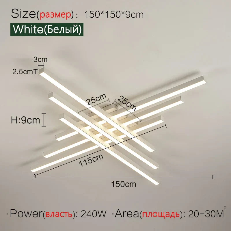 Modern Nordic Duplex Villa Ceiling Light for Living Room Bedroom Hall