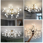 Firefly LED Chandelier: Modern Luxurious Pendant Lamp for Home Decor Lighting