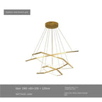 Modern Luxury Hexagon LED Pendant Chandelier for Living Room and Bedroom