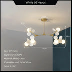 Modern Glass Ball Chandelier for Kids Room, Living Room Decor