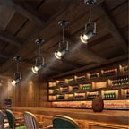 Black Wrought Iron Spotlight Accent Lamp - Adjustable Flush Mount Lighting